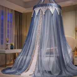 Indoor Mosquito Net Bed Canopy Mosquito Net with Top Easy Installation Suitable for Couples Family, Romantic Atmosphere in Summer Encryption Thickening Version