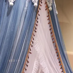 Indoor Mosquito Net Bed Canopy Mosquito Net with Top Easy Installation Suitable for Couples Family, Romantic Atmosphere in Summer Encryption Thickening Version