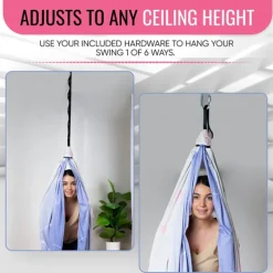 Indoor Sensory Swing for Kids or Outdoor Use Holds 300 lbs, Double Layered and 360 Degree Rotation, Calming Compression Therapy Swing Hammock for Kids and Adults, Comes with All Hardware Sensory Move