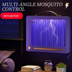 Indoor UV Bug Zapper 360 Degree Mosquito Insect Killer for Moth Wasp Fly Use in Bedroom Kitchen Office Restaurant USB Power Supply