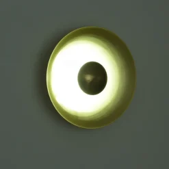 Indoor Wall Light LED Copper Circle Design Living Room Bedroom Metal Wall Lights 3000K E26 Wall Light Fixtures for Bedroom Bathroom