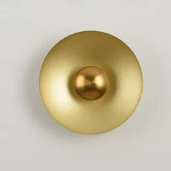 Indoor Wall Light LED Copper Circle Design Living Room Bedroom Metal Wall Lights 3000K E26 Wall Light Fixtures for Bedroom Bathroom