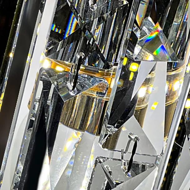 Indoor Wall Lights Crystal High Quality K9 LED Nordic Style Living Room Shops Cafes Steel Wall Light 110-240V