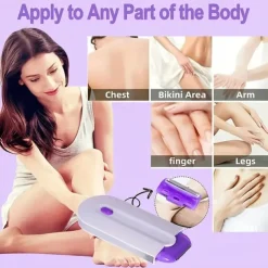 Induction Shaver Laser Painless Electric Shaver Blue Light for Women Shaver Private Body Hair Removal Instrument