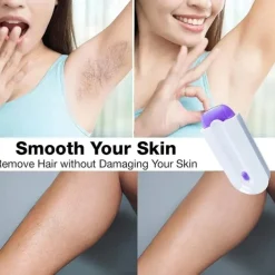 Induction Shaver Laser Painless Electric Shaver Blue Light for Women Shaver Private Body Hair Removal Instrument