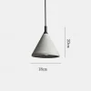 Industrial Cement Pendant Light Retro Loft Ceiling Hanging Lamp Dining Room Aisle Coffee Bar Kitchen Island Pendant Lamps E27 Grey Lamp Fixture Height Adjustable
