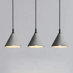Industrial Cement Pendant Light Retro Loft Ceiling Hanging Lamp Dining Room Aisle Coffee Bar Kitchen Island Pendant Lamps E27 Grey Lamp Fixture Height Adjustable