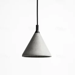 Industrial Cement Pendant Light Retro Loft Ceiling Hanging Lamp Dining Room Aisle Coffee Bar Kitchen Island Pendant Lamps E27 Grey Lamp Fixture Height Adjustable