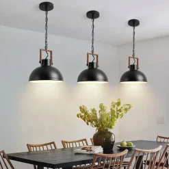 Industrial Retro Pendant Light Metal Chandelier Modern Farmhouse Balcony Corridor Decorative Lighting Fixture Bedside Black Hanging Lamp 1 Head 110-240V