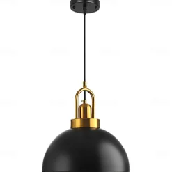 Industrial Retro Pendant Light Metal Chandelier Modern Farmhouse Balcony Corridor Decorative Lighting Fixture Bedside Black Hanging Lamp 1 Head 110-240V