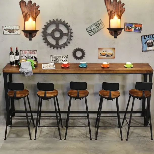 Industrial Style Rural Retro Wood Wall Lamp Marble Lampshade Gray Log Suitable for Indoor Farmhouse Coffee Kitchen Study Lighting E14/E12 Candle Bulb AC110V AC220V