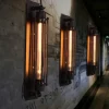 Industrial Wall Lights Metal Pipe Wall Light Retro Water Pipes Steampunk Design Flute Art for Living Room Bedroom Restaurant Attic Bar Cafe 110-240V