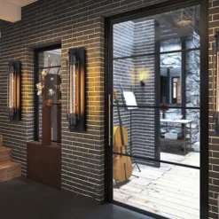 Industrial Wall Lights Metal Pipe Wall Light Retro Water Pipes Steampunk Design Flute Art for Living Room Bedroom Restaurant Attic Bar Cafe 110-240V