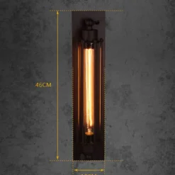 Industrial Wall Lights Metal Pipe Wall Light Retro Water Pipes Steampunk Design Flute Art for Living Room Bedroom Restaurant Attic Bar Cafe 110-240V