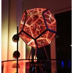 Infinite Dodecahedron Color Art Night Light Spiral Space Adjustable LED Party Lamp for Bedroom Kids Room 110-240V
