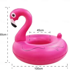 Inflatable Flamingo Pool Float Decor Light Beach Inflatables for large Swimming Float Air Mattress Beach Party Pool Use