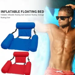 Inflatable Pool Float, Adult Pool Floaties, Multi-Purpose 4-in-1 Swimming Water Floating Rafts (Saddle, Lounge Chair, Hammock, Drifter) for Pool, Lake, Beach, River,Inflatable for Pool