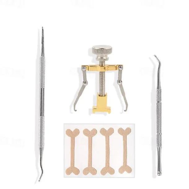 Ingrown Toenail Tool Kit (4PCS) Professional Toe Nail Clipper Set for Ingrown & Thick Nail Stainless Steel Ingrown Toenail Kit Surgery Grade Manicure Pedicure Tool