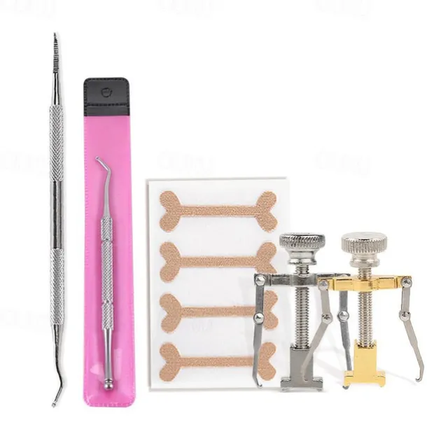 Ingrown Toenail Tool Kit (4PCS) Professional Toe Nail Clipper Set for Ingrown & Thick Nail Stainless Steel Ingrown Toenail Kit Surgery Grade Manicure Pedicure Tool