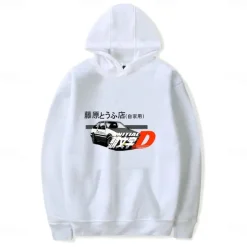 Initial D Takumi Fujiwara Hoodie Cartoon Manga Anime Harajuku Graphic Kawaii For Couple's Men's Women's Adults' Back To School Hot Stamping