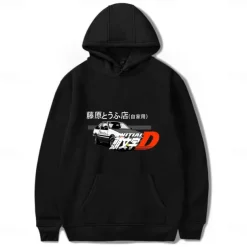 Initial D Takumi Fujiwara Hoodie Cartoon Manga Anime Harajuku Graphic Kawaii For Couple's Men's Women's Adults' Back To School Hot Stamping