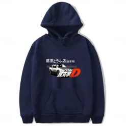 Initial D Takumi Fujiwara Hoodie Cartoon Manga Anime Harajuku Graphic Kawaii For Couple's Men's Women's Adults' Back To School Hot Stamping