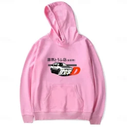 Initial D Takumi Fujiwara Hoodie Cartoon Manga Anime Harajuku Graphic Kawaii For Couple's Men's Women's Adults' Back To School Hot Stamping