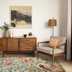 Inspired by William Morris Area Rug Kitchen Mat Non-Slip Oil Proof Floor Mat Livingroom Rug Indoor Outdoor Mat Bedroom Decor Bathroom Mat Entrance Rug Door Mat Bird Tree of Life