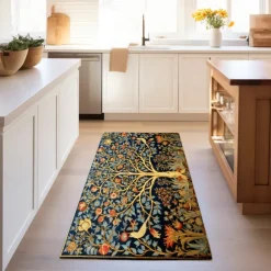 Inspired by William Morris Area Rug Kitchen Mat Non-Slip Oil Proof Floor Mat Livingroom Rug Indoor Outdoor Mat Bedroom Decor Bathroom Mat Entrance Rug Door Mat Bird Tree of Life