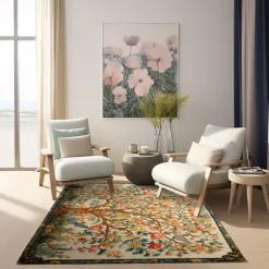 Inspired by William Morris Area Rug Kitchen Mat Non-Slip Oil Proof Floor Mat Livingroom Rug Indoor Outdoor Mat Bedroom Decor Bathroom Mat Entrance Rug Door Mat Bird Tree of Life