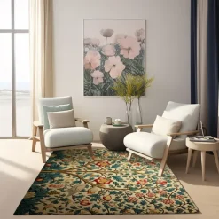Inspired by William Morris Area Rug Kitchen Mat Non-Slip Oil Proof Floor Mat Livingroom Rug Indoor Outdoor Mat Bedroom Decor Bathroom Mat Entrance Rug Door Mat Bird Tree of Life
