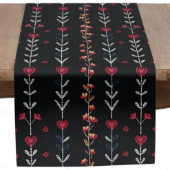 Inspired by William Morris Art Style Print Country Style Table Runner, Kitchen Dining Table Decor, Print Decor Table Runners for Indoor Outdoor Home Farmhouse Holiday Wedding Birthday Party Decoration