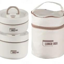 Insulated Lunch Box, Bento Box, Portable Insulated Lunch Container, Stackable Leakproof Stainless Steel Food Container, For Teenagers School,Canteen, Back School