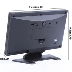 Intelligent Digital Clock Voice Control Snooze Backlight Creative Electronic Clock With Thermometer Weather Station Display Calendar Student Bedside Alarm Clock Wireless Temperature Humidity Meter