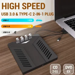 Interface Multifunctional HUB External Optical Drive Supports Memory Card SD Card Supports For Multiple Systems Microsoft System Apple System Linux System Supports Laptops Desktops Etc