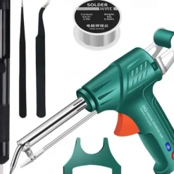 Internally Heated Industrial Laser Welding Tools, Portable Multi-function Soldering Iron Soldering Gun Set, 3-in-1 Handheld Welding Gun for Meta for Metal, Shipbuilding, DIY