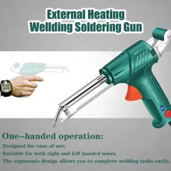 Internally Heated Industrial Laser Welding Tools, Portable Multi-function Soldering Iron Soldering Gun Set, 3-in-1 Handheld Welding Gun for Meta for Metal, Shipbuilding, DIY