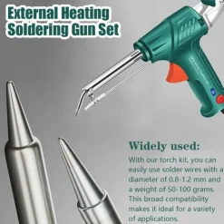 Internally Heated Industrial Laser Welding Tools, Portable Multi-function Soldering Iron Soldering Gun Set, 3-in-1 Handheld Welding Gun for Meta for Metal, Shipbuilding, DIY