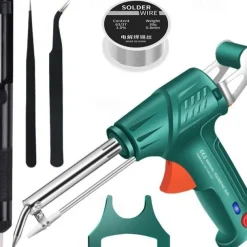 Internally Heated Industrial Laser Welding Tools, Portable Multi-function Soldering Iron Soldering Gun Set, 3-in-1 Handheld Welding Gun for Meta for Metal, Shipbuilding, DIY