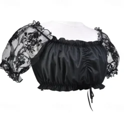 International Beer Festival Oktoberfest Dirndl Blouse Maid Costume Bavarian Wiesn Traditional Style Wiesn Women's Traditional Style Cloth Top