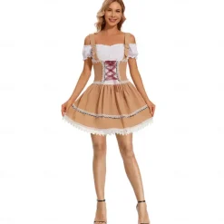 International Beer Festival Oktoberfest Socks / Long Stockings Apron Dirndl Oktoberfest / Beer Bavarian Maid Bavarian German Munich Wiesn Women's Traditional Style Cloth