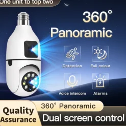 IP Camera 1080P Bulb Wireless Motion Detection IR-cut With Audio Indoor Apartment Support