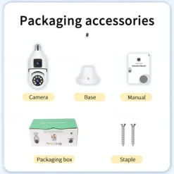 IP Camera 1080P Bulb Wireless Motion Detection IR-cut With Audio Indoor Apartment Support