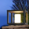 IP54 Outdoor Pillar Lights FixturesSquare Fence Column Post Lights for Courtyard Decoration Simple Pillar Lantern Pillar Lights Walkways, Garden