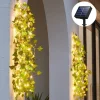 IP65 Waterproof LED Solar String Lights,Outdoor Ivy Leaf Decoration for Christmas Garden & Patio Parties