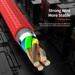 iPhone Charger 3.3ft 6.6ft ROCK Lightning Cable iPhone Charging Cord 2.4A Fast Charging Nylon Braided USB Cable Compatible with iPhone 14 Pro Max 13 Pro 12 11 XS Max 8 Plus 7