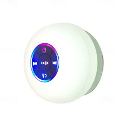 IPX4 Waterproof Speaker Portable Wireless Speaker With Suction Cup USB Rechargeable for Party Bathroom Travel Home And Outdoor (Suction Cups Must Be On A Smooth Surface To Use)