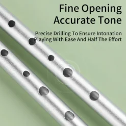 Irish Whistle Flute C/D Key Ireland Flute Tin Penny Whistle 6 Hole Flute Musical Instrument