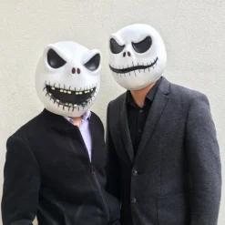 Jack Skellington Halloween Mask Halloween Props Halloween Carnival Mask Horror Adults' Men's Women's Unisex Halloween Carnival Easy Halloween Costumes Dress Up