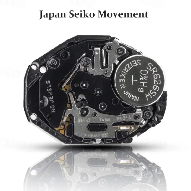 Japan Movement Women Quartz Watch Easy to Read Arabic Numerals Simple Dial PU leather strap Laides Clock